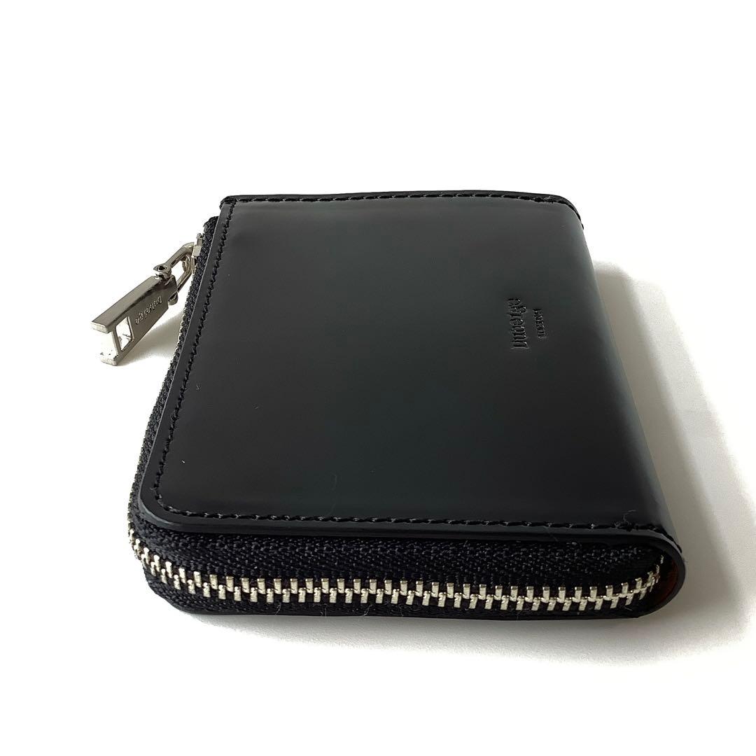 ナツまる様★新品★ドゥベージュ★高級コードバンLファスナー小銭入れミニ財布★黒