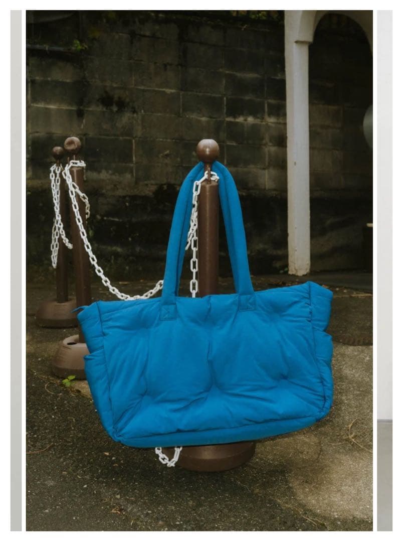 Knuth Marf big quilt bag ブルー 新品