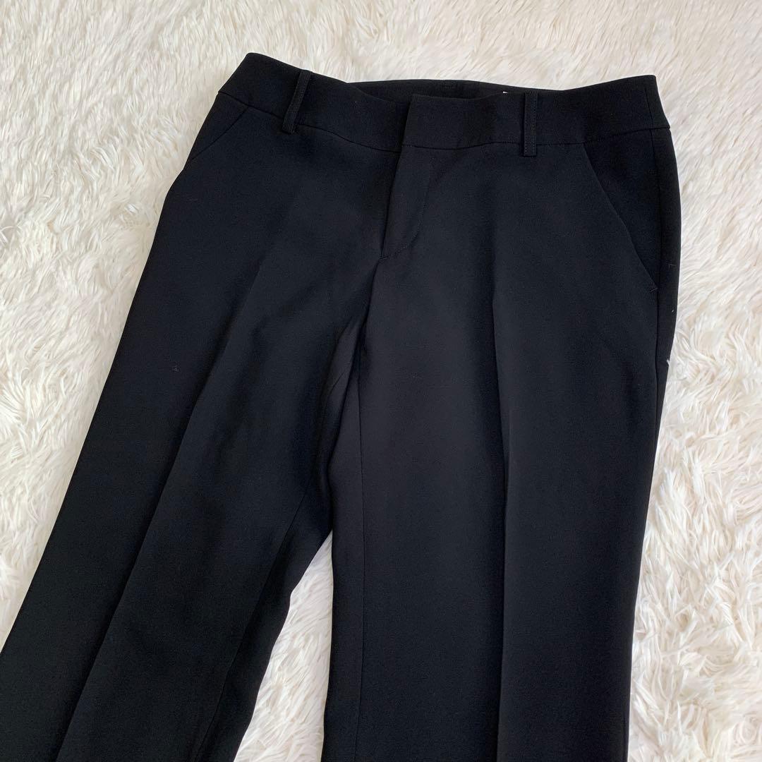 極美品✨自由区 トリアセ テーラードジャケット フレアパンツスーツ 黒 40