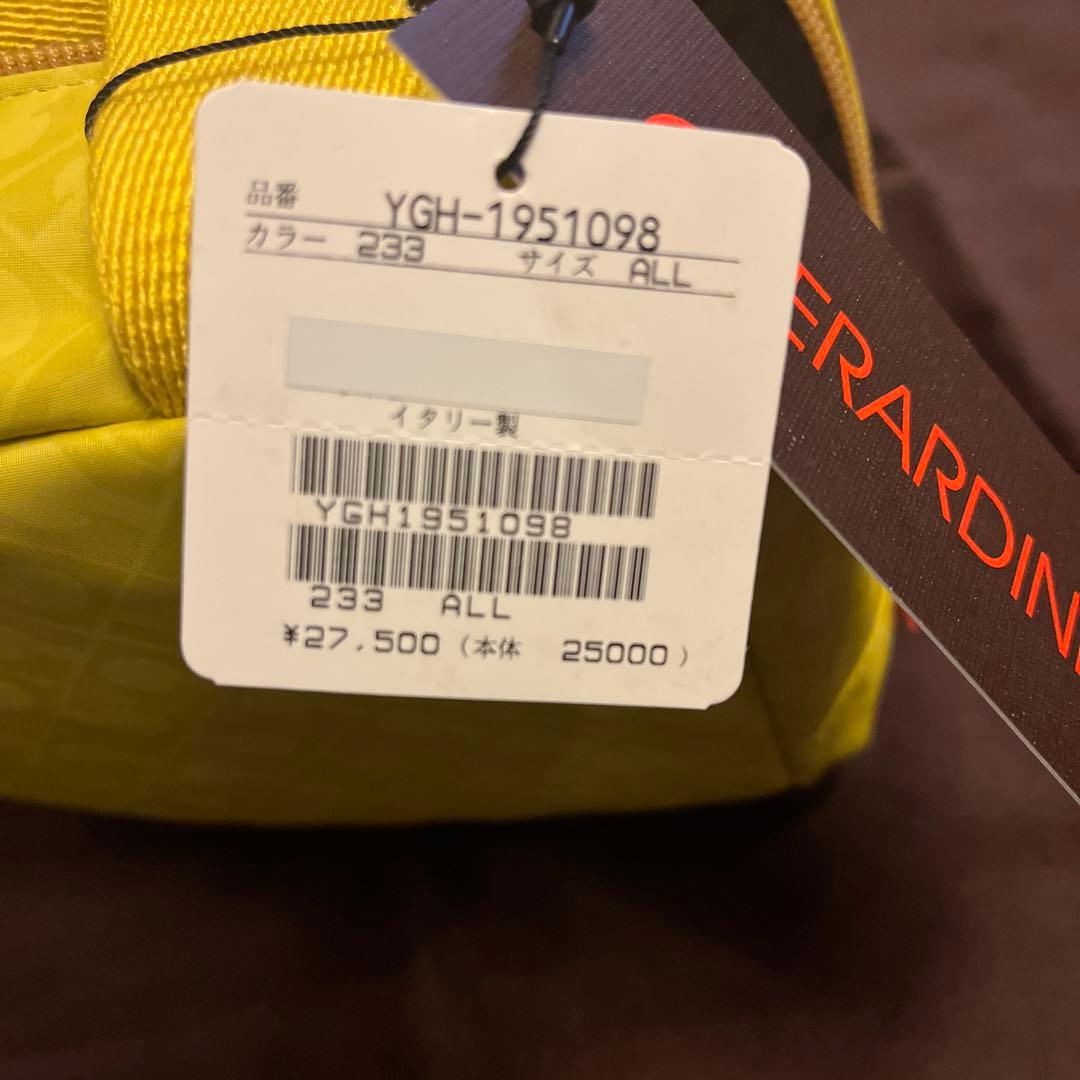 値下げしました‼️ イエロー Gロゴ ポーチ