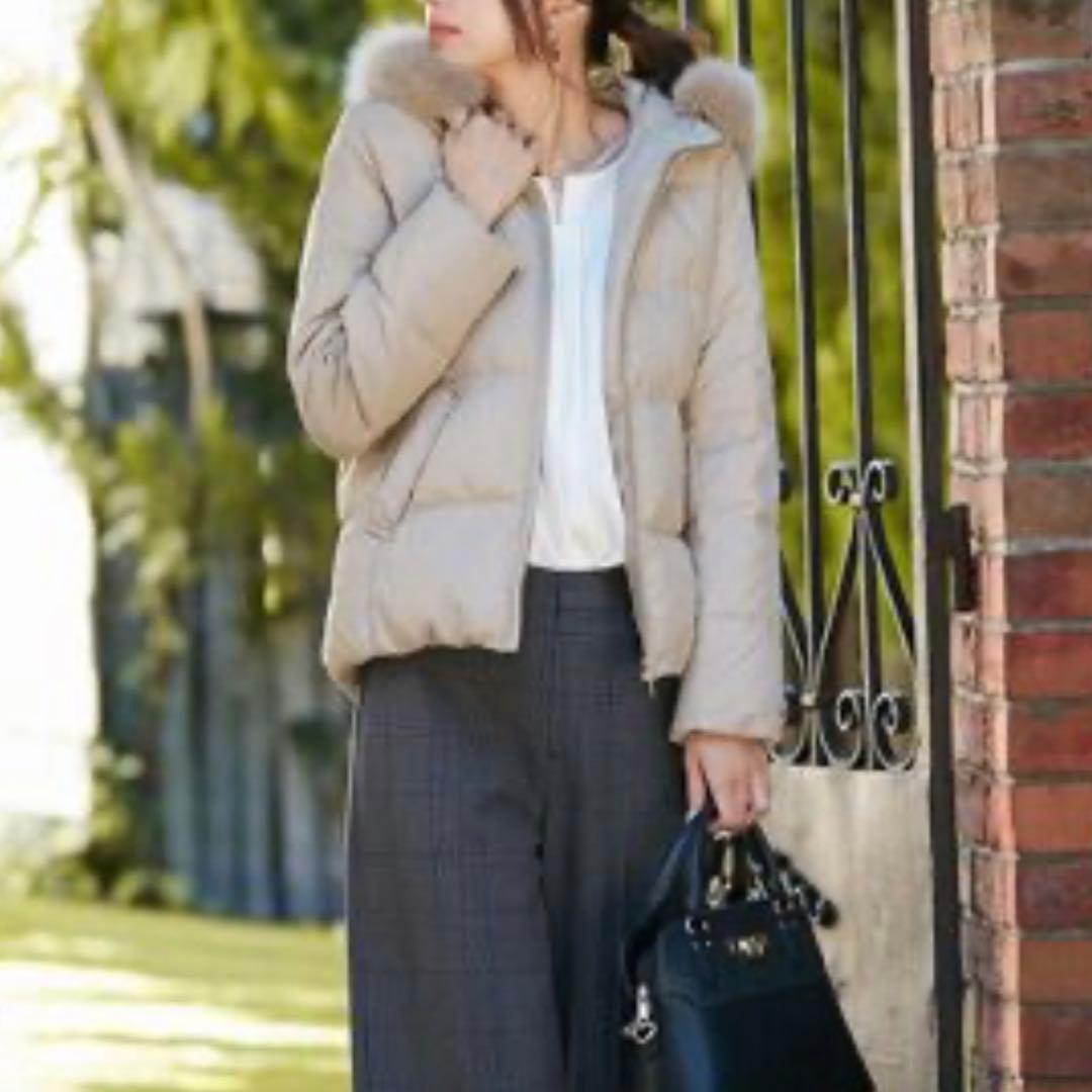 anysis 撥水加工　2WAY ピーチショート　ダウンコート