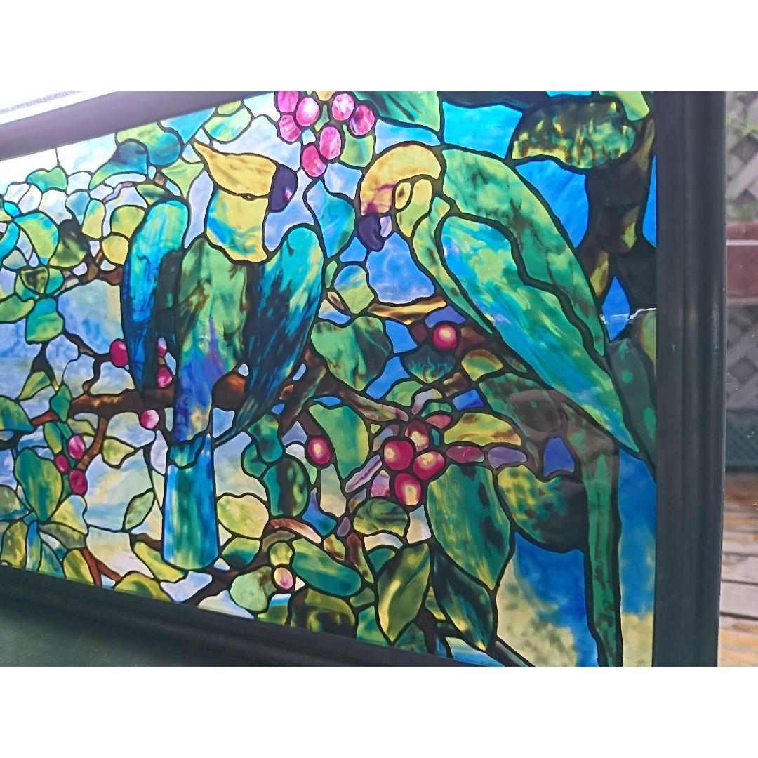 ルイスCティファニー ステンドグラス Parrotsおうむ グラスマスターズ社