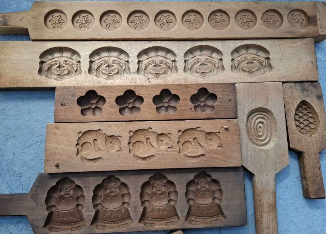 木製和菓子型セット 伝統的デザイン　バラ売りはお問い合わせください