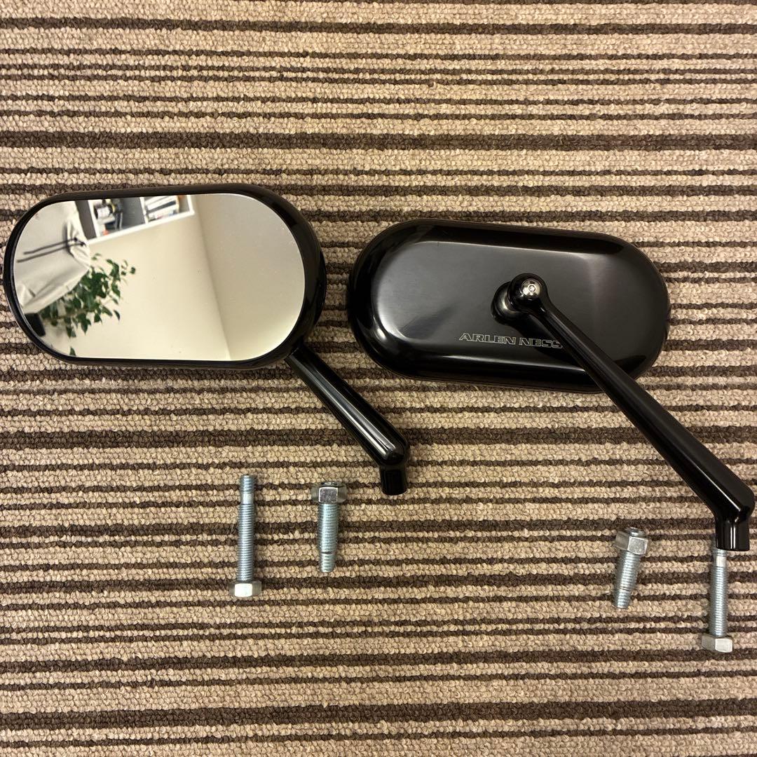 ARLEN NESS オーバル　ミラー　ブラック　左右