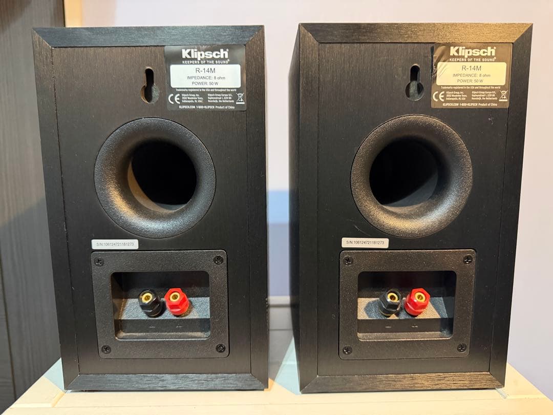 動作品　Klipsch R-14M ブックシェルフスピーカー　シリアル同番