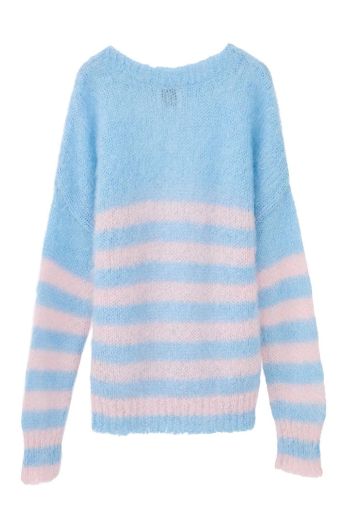 トップス CLANE x FRGMT BORDER MOHAIR KNIT TOPS