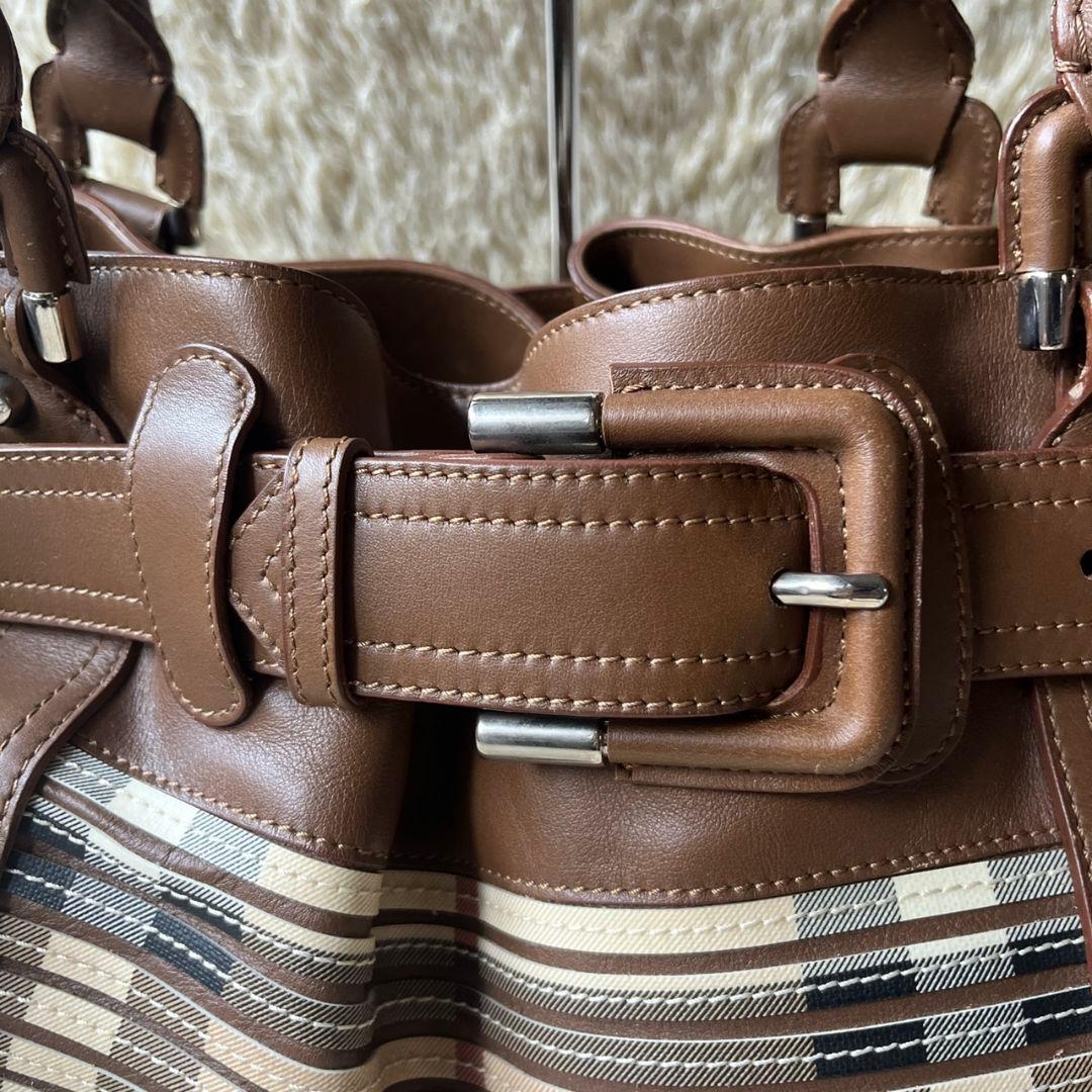 希少　バーバリー　プローサム　トートバッグ　ノバチェック