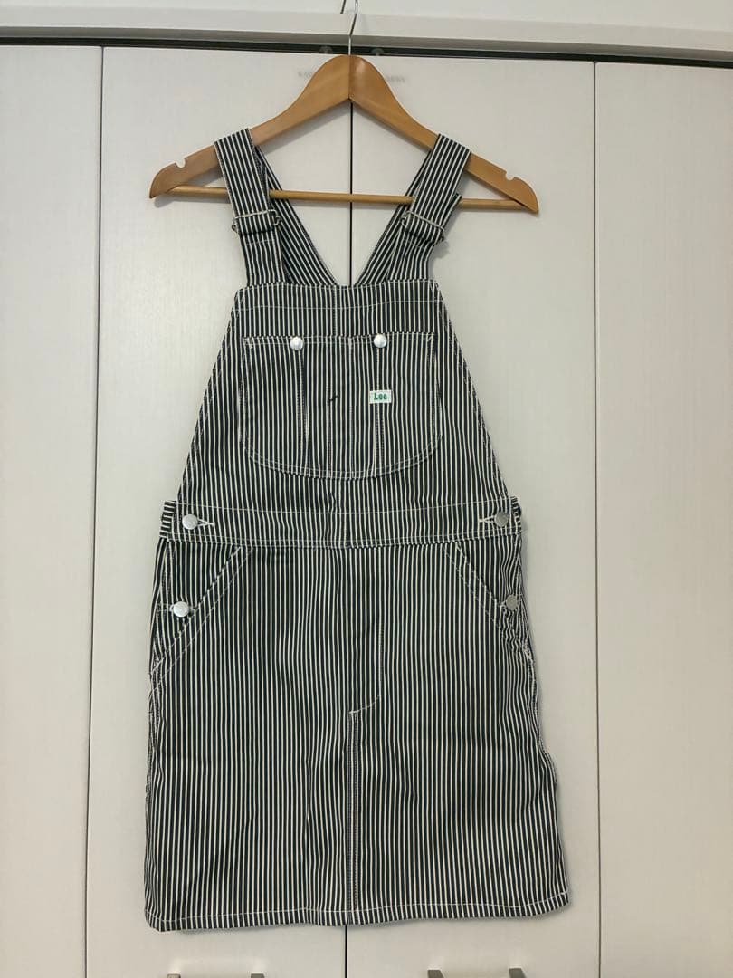 【未使用】Lee ゴルフ　ストライプ オーバーオール　スカート