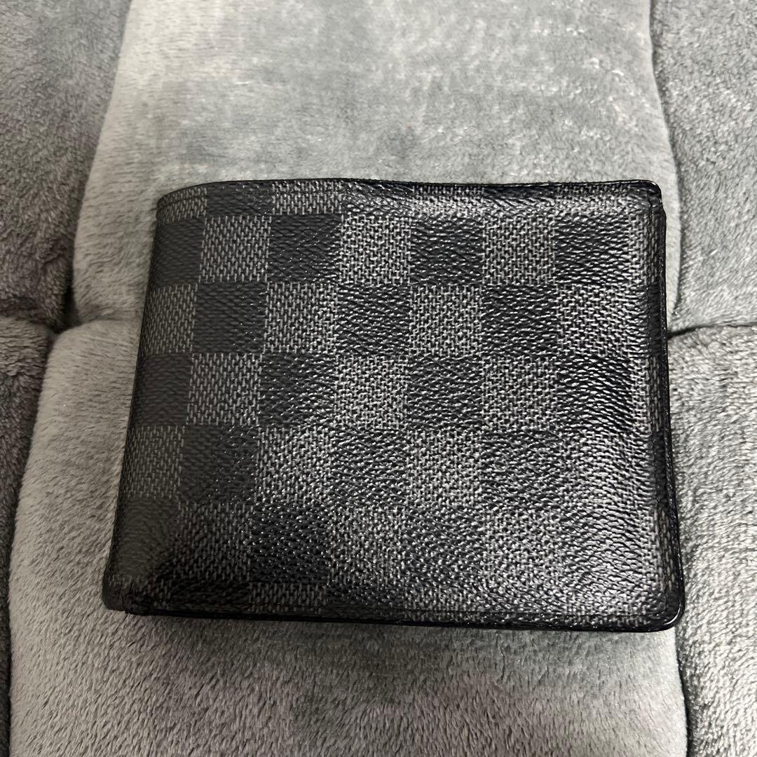 ルイヴィトン　二つ折り　ダミエ