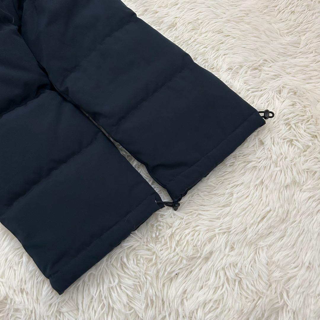 【美品】DANTON ダントン フーデッド ダウン ジャケット 紺 XS