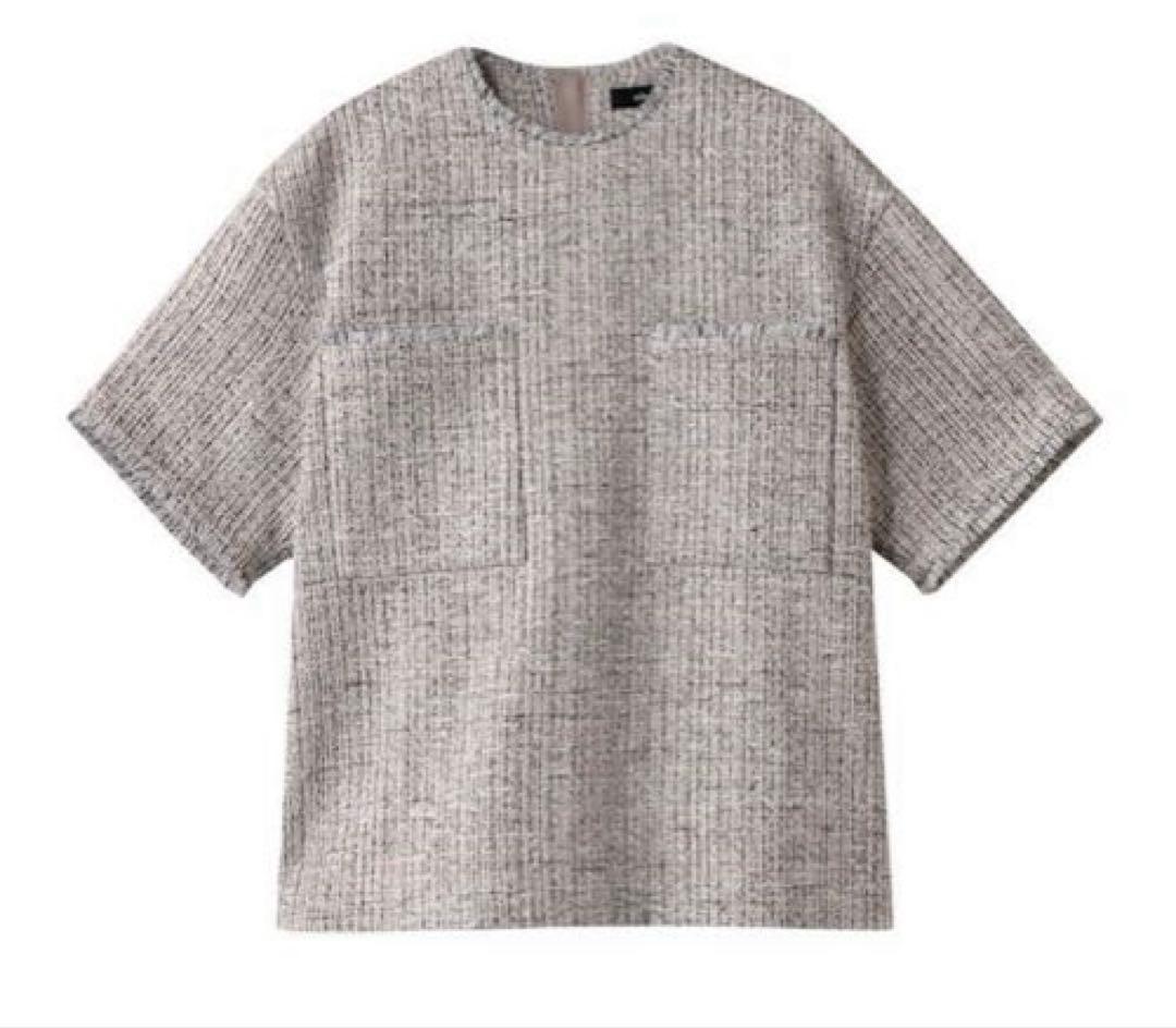 【25SS/新品/56,000円】ebureツイードトップス38