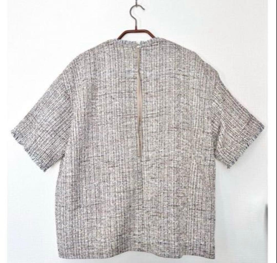 【25SS/新品/56,000円】ebureツイードトップス38