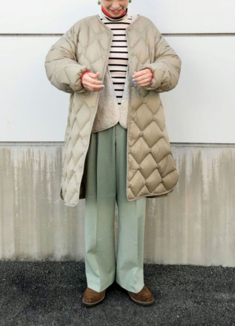 ユニクロ　ウルトラライトダウンリラックスコート　カーキ　3XL