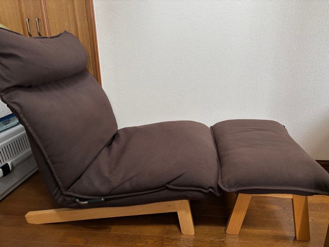 30日まで値下げ！　無印　ハイバックリクライニングソファー　set