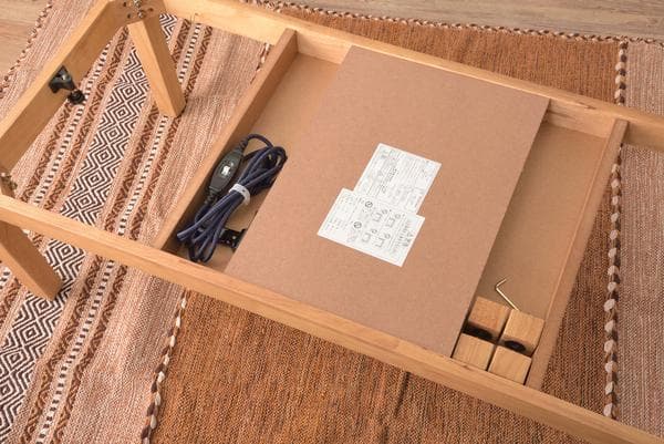 おしゃれ 北欧 暖かい 冬 家族 大型 長方形 こたつテーブル ナチュラル