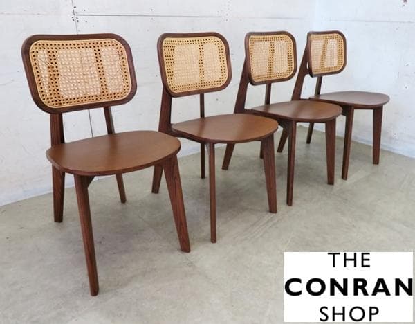 展示品■ザ・コンランショップ■PODIUM■CANE■ケーンチェア■4脚セット■