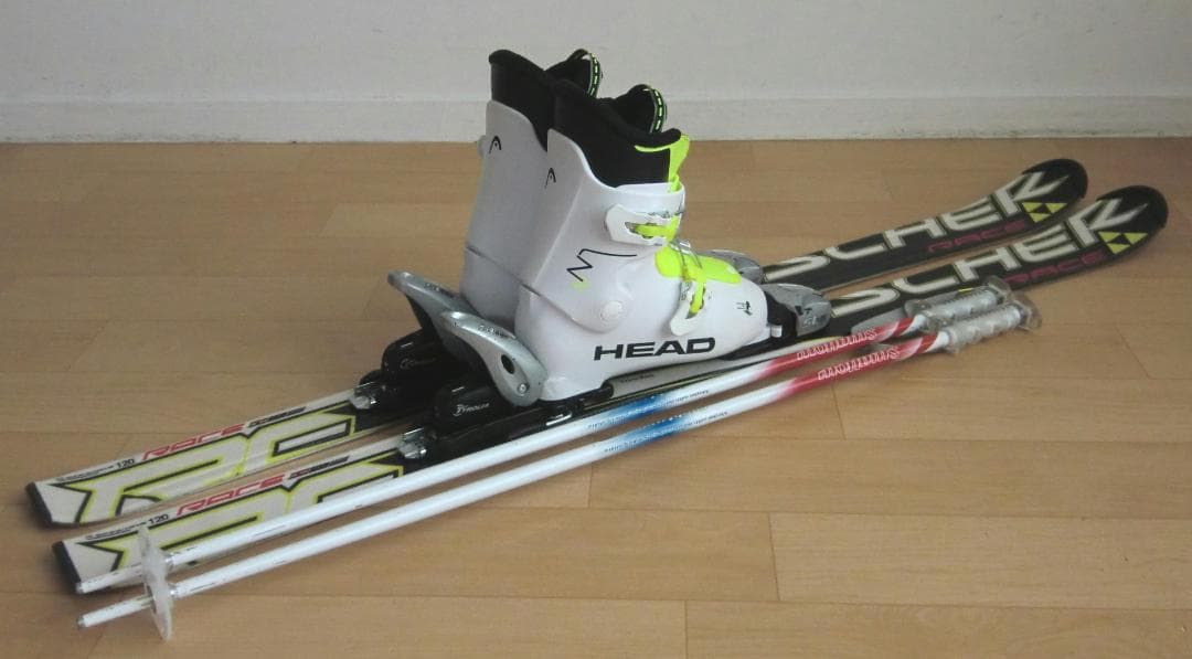 ■■12月・1月限定■送料無料■子供用スキーセット■120/22.5■WAX■■