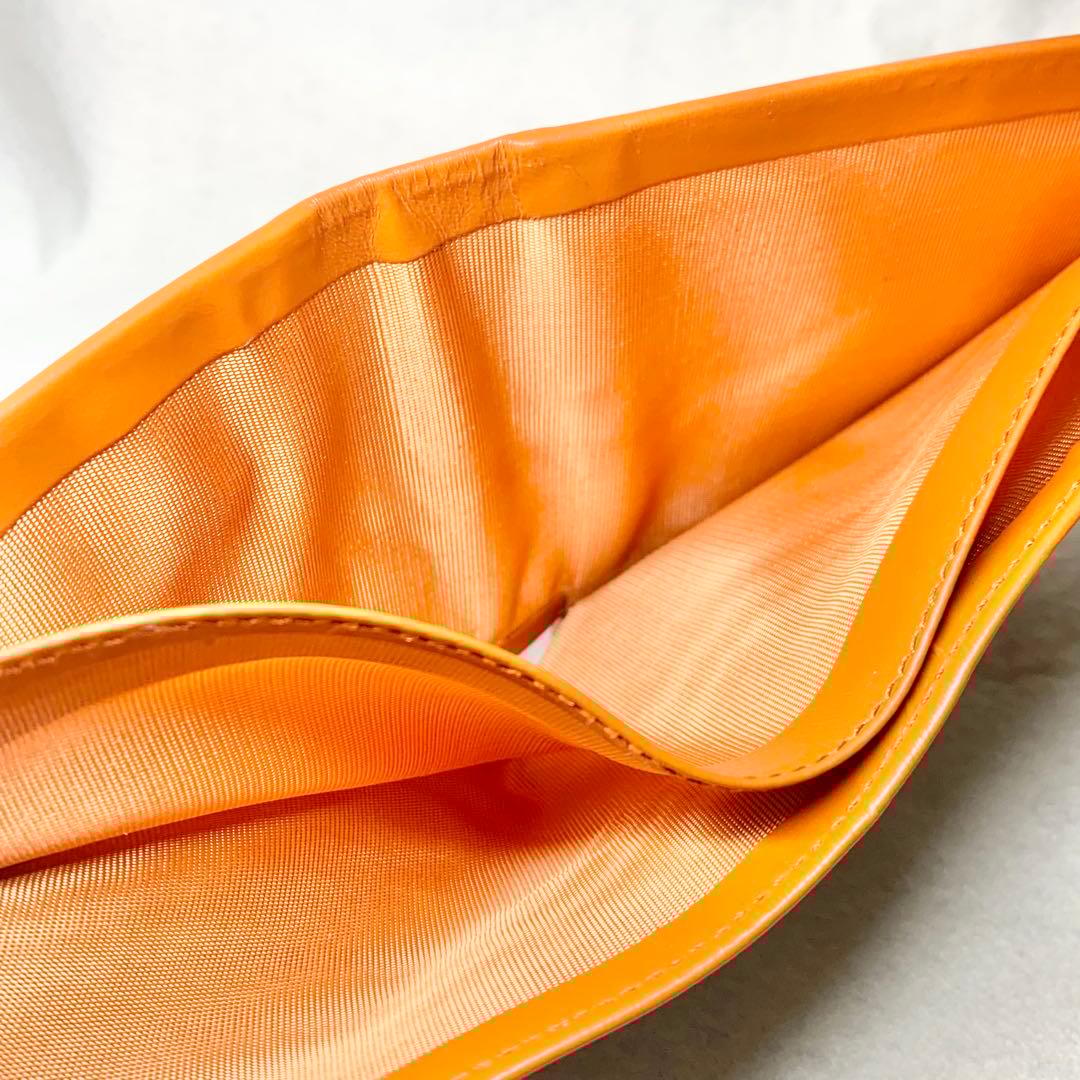 未使用級 ハンティングワールド 折り財布 ゾウロゴ グレー×ブラウン 付属品