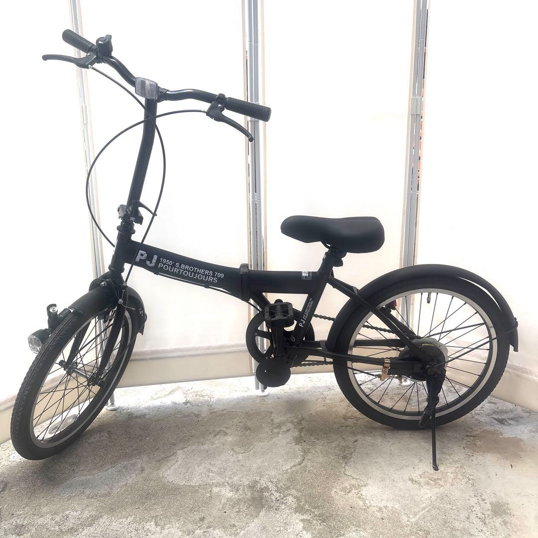 新品未使用 20インチ 折り畳み自転車 ブラック