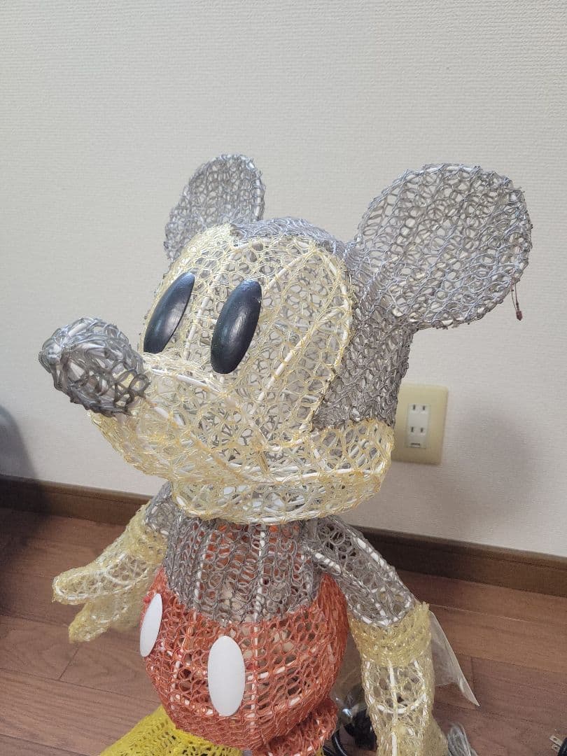 希少 Disney LED BIG ミニー ミッキー2体 3Dモチーフライト