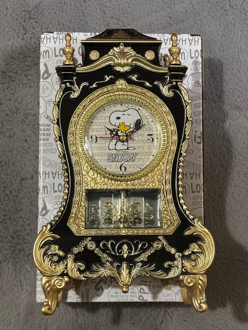 スヌーピー キャッスルクロック 置時計 正規品