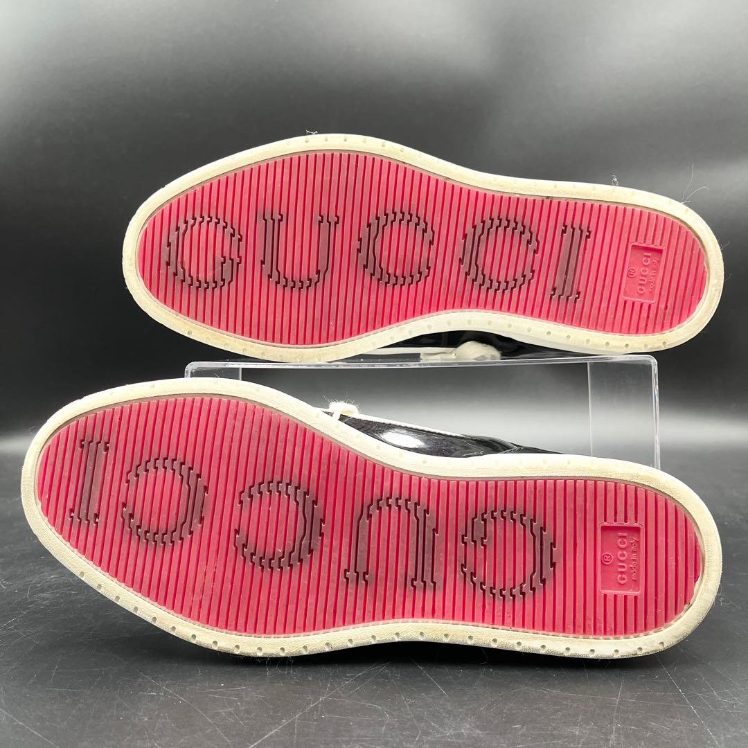 美品✨ グッチ インターロッキング パイソン パテントレザー 26cm相当