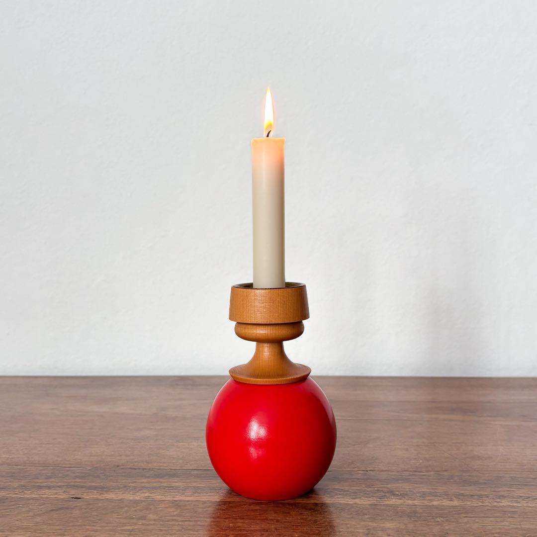 【東ドイツ 球体キャンドルスタンド】ミッドセンチュリー ヴィンテージ