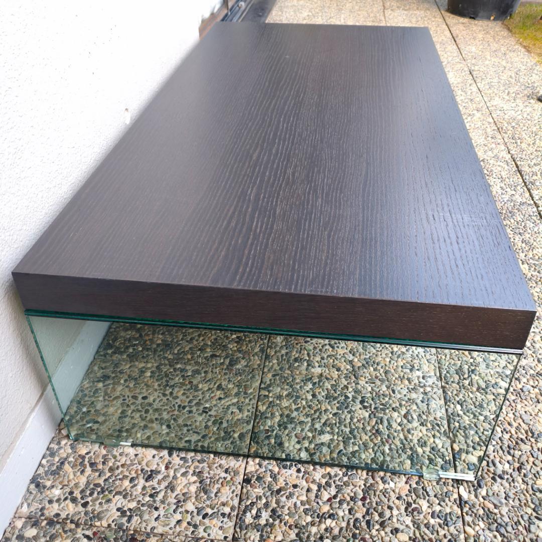 希少 Ligne roset リーンロゼ 伸長式 センターテーブル ガラス