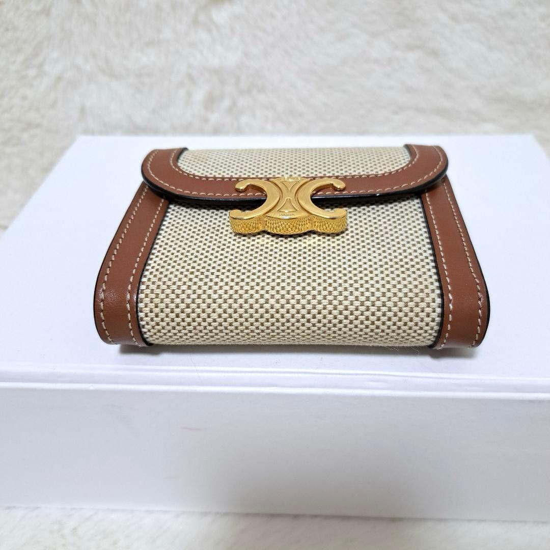 ✨極美品　正規品✨セリーヌ　三つ折り　キャンバス　スモールトリフォールド