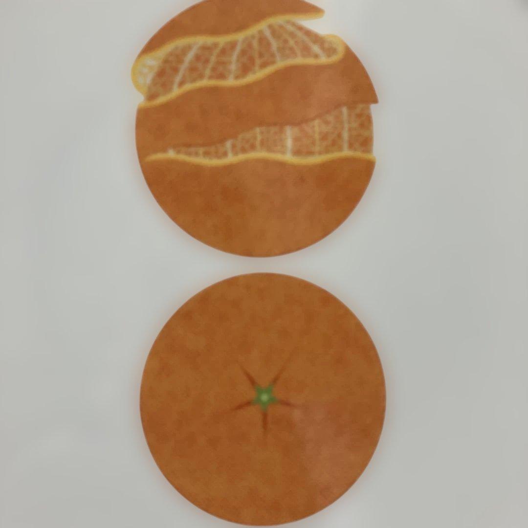 エルメス　デザートプレート　KAORUMI 「みかん」柄