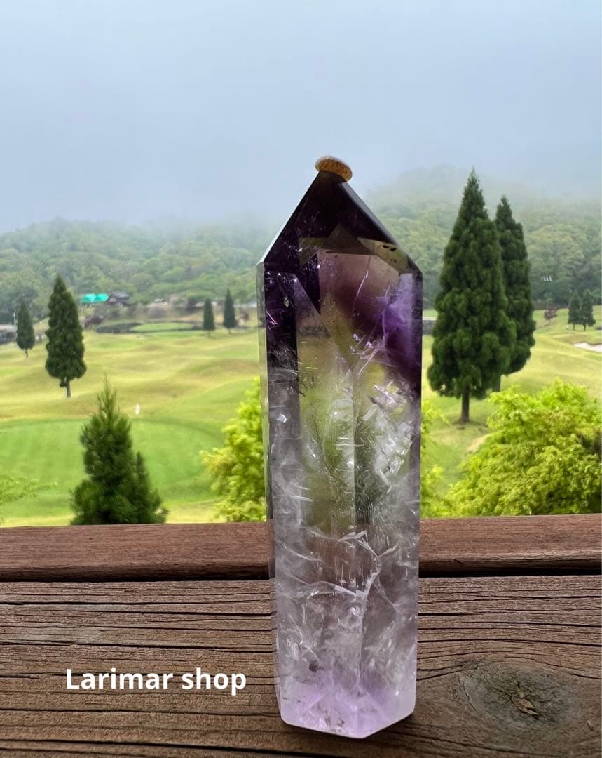 ロマネサイト入り　アメジストファントムインクォーツ　ポイント