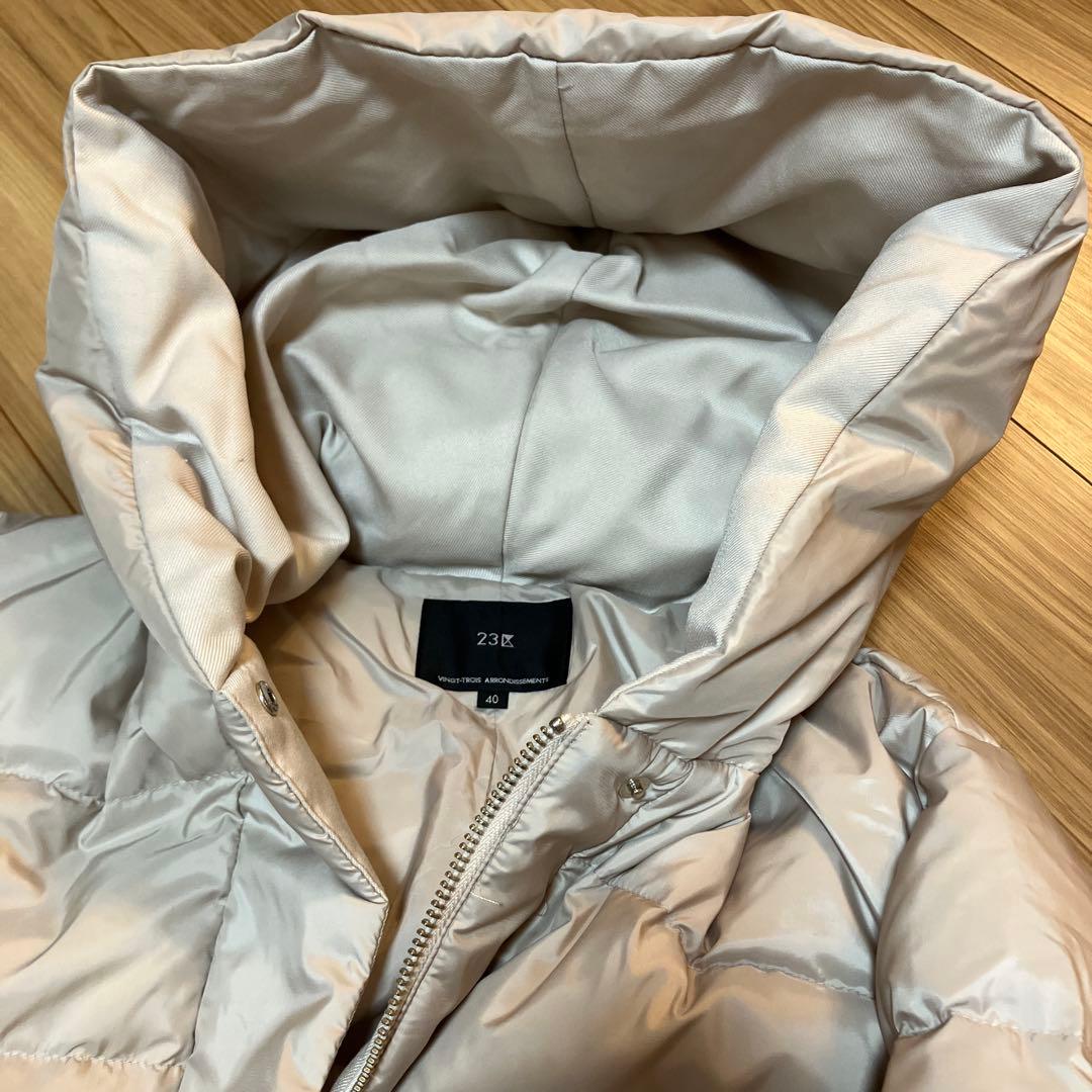 23区【VERY掲載/新色追加】シレータフタ ミドル丈 ダウンコート 40号