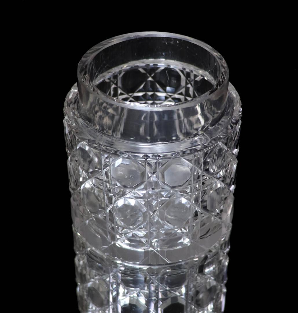 オールド・バカラ 稀少型 1890年頃 切子 小物入れ ディアマン ピエーリー