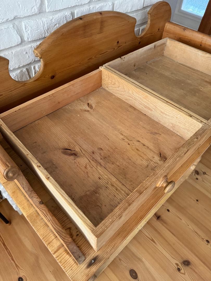 アンティーク　オールドパイン　カウンター テーブル 洗面台　イギリス　フランス