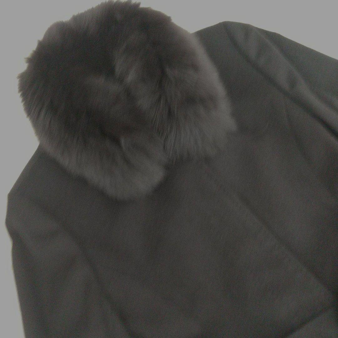 【新品級】ピュアカシミヤ100%ロングコート フォックスファー クリーニング済