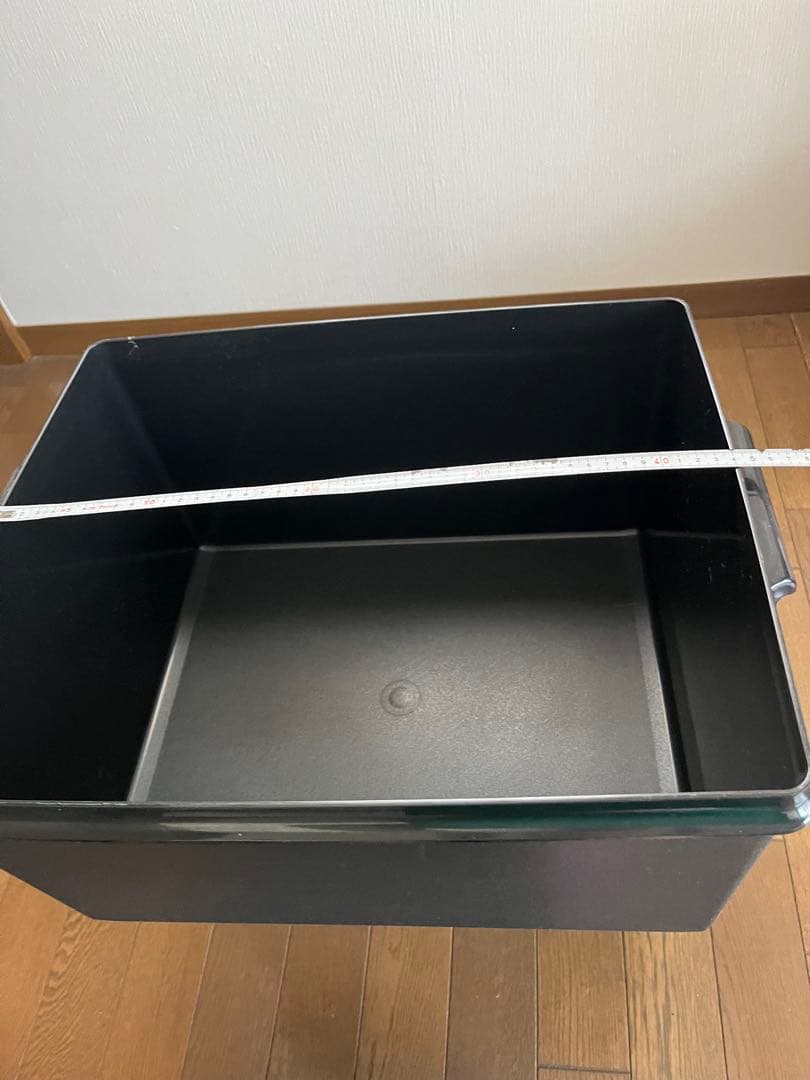 タッパーウェア　ウルトラスーパーケース 黒のプラスチック収納ケース2個セット