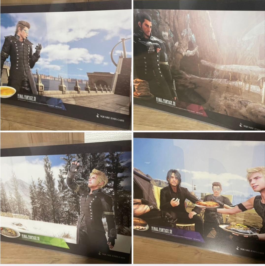 FFXV スクエニカフェコラボ　ランチョンマット4枚セット　FF15