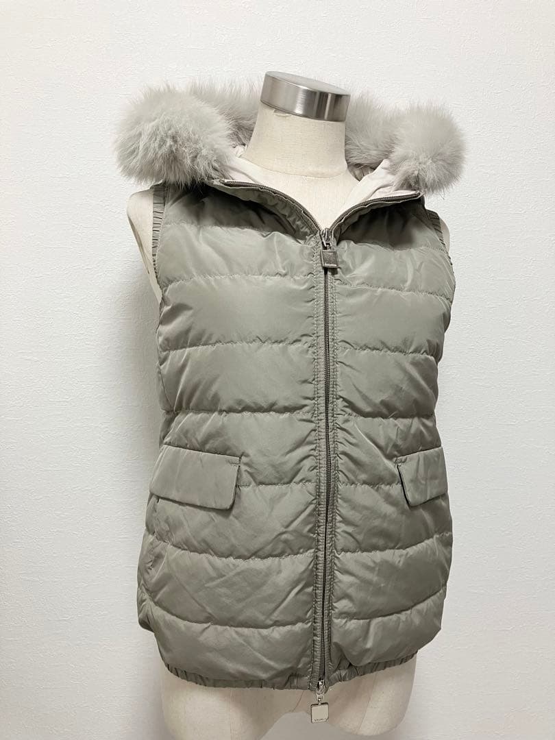 SMaxMara✨エスマックスマーラ　ダウンベスト　フォックスファー