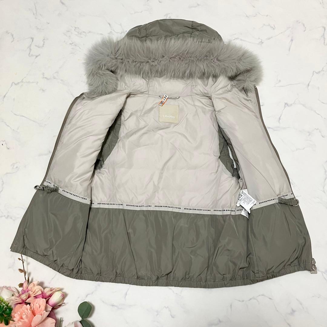 SMaxMara✨エスマックスマーラ　ダウンベスト　フォックスファー