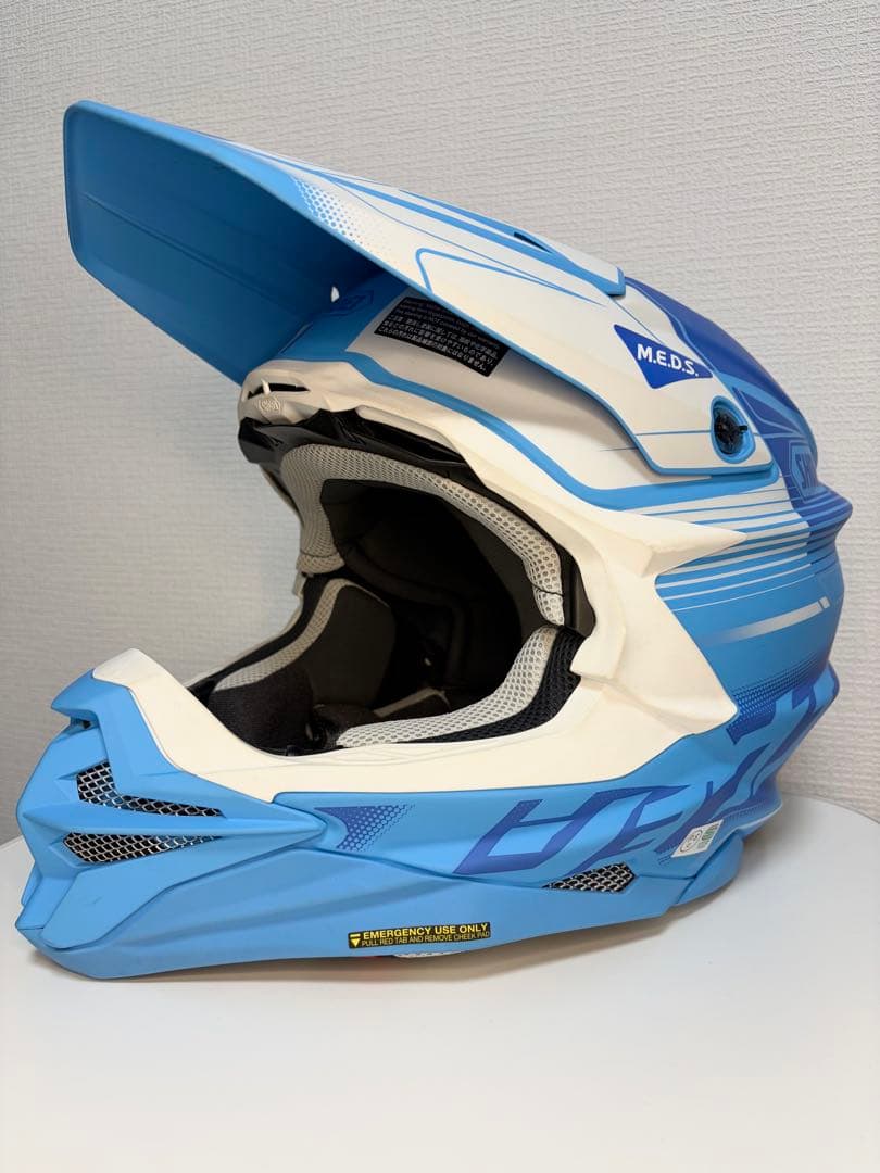 SHOEI オフロードヘルメット 青/白