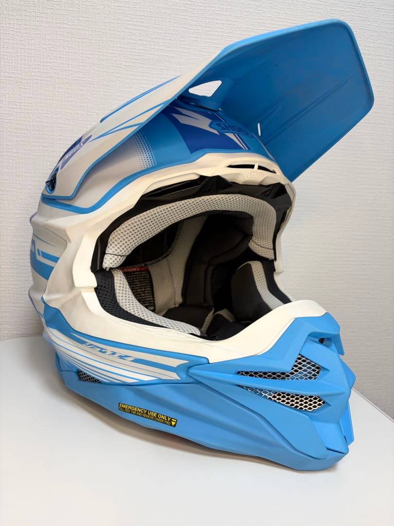 SHOEI オフロードヘルメット 青/白