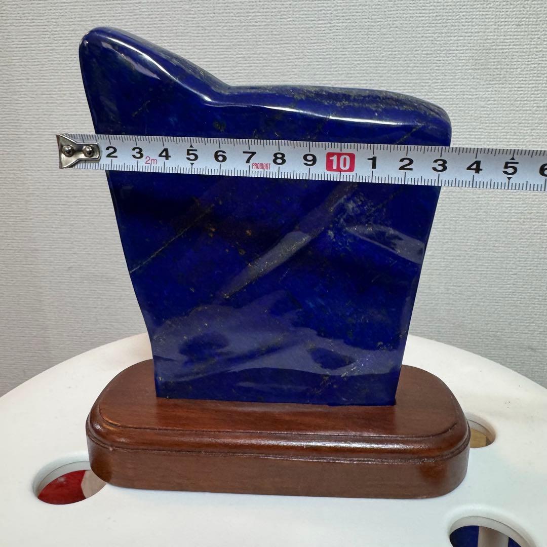 ☆ラピスラズリ☆5A☆引寄せ☆約783gアフガニスタン産☆天然無着色☆木製台座付