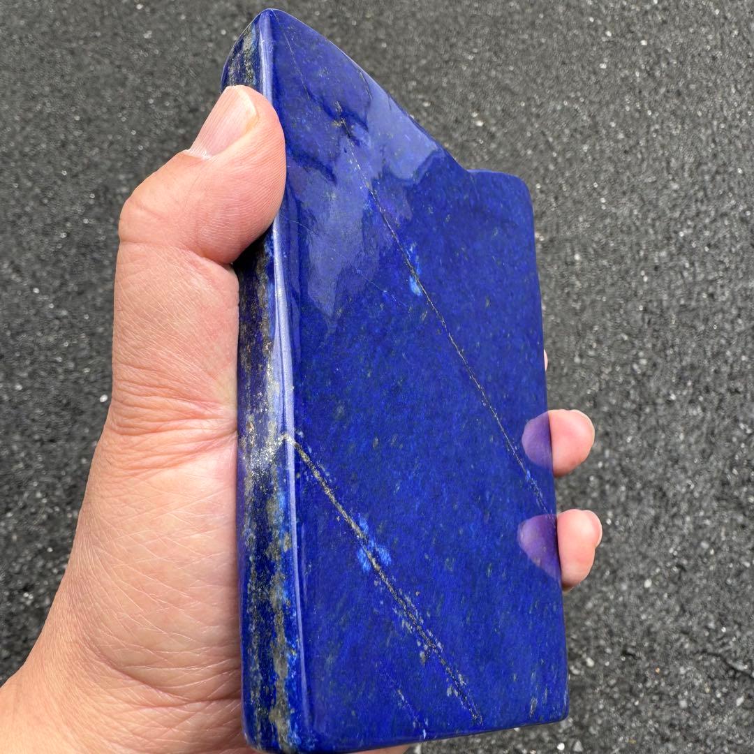 ☆ラピスラズリ☆5A☆引寄せ☆約783gアフガニスタン産☆天然無着色☆木製台座付