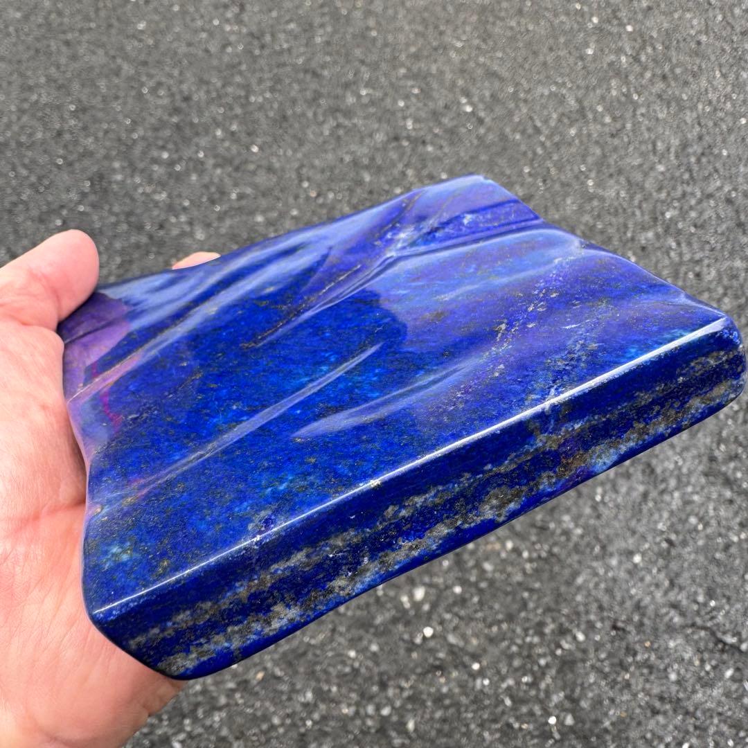 ☆ラピスラズリ☆5A☆引寄せ☆約783gアフガニスタン産☆天然無着色☆木製台座付