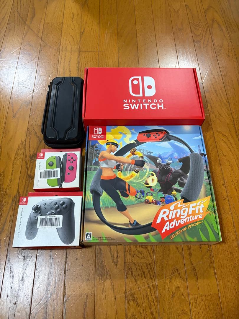 Nintendo Switch 本体リングフィットアドベンチャー等全5点まとめ売