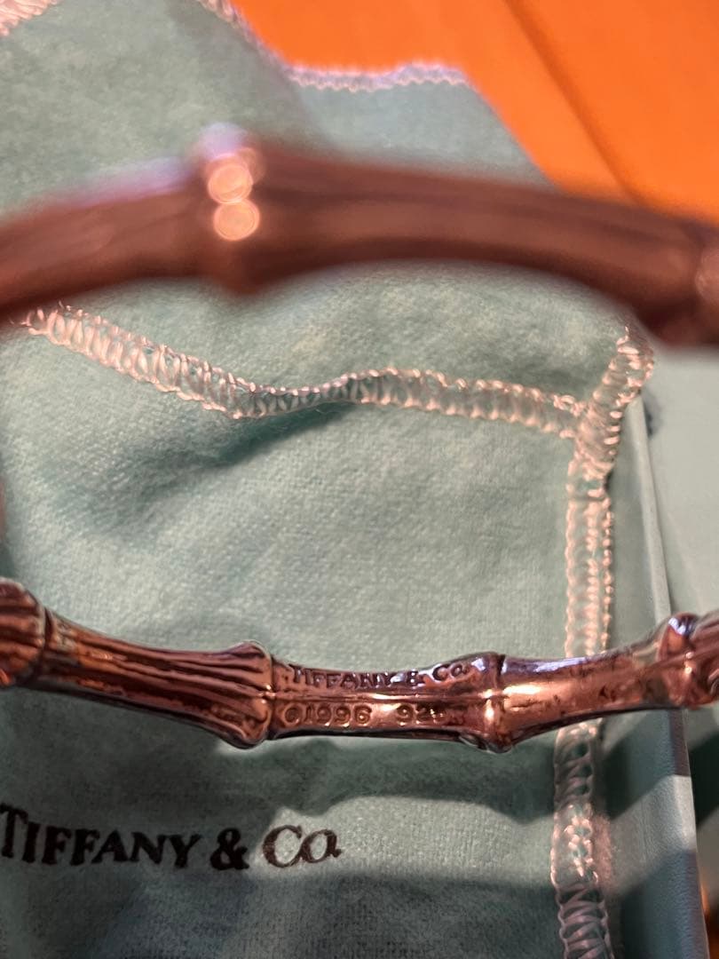 90s ティファニー バンブー バングル ブレスレット シルバー925