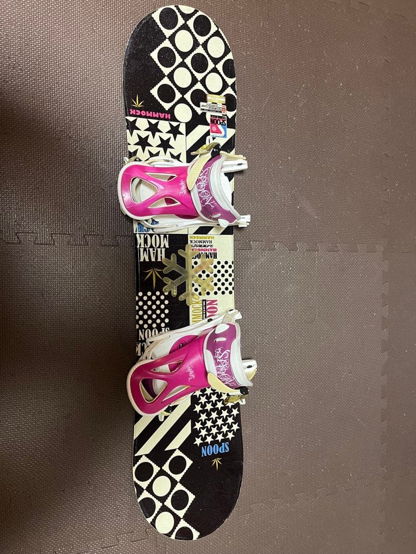 SPOON Hammock スノーボードビンディング ピンク　110