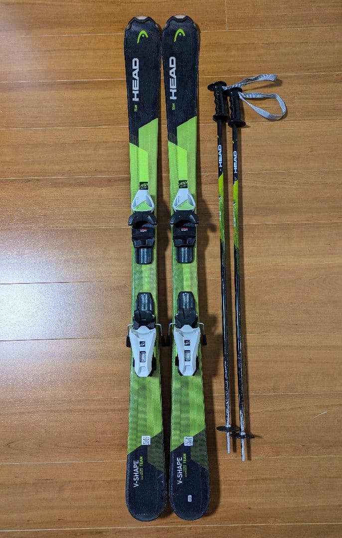 【HEAD】ヘッド ジュニア スキー板137 ポール100 スキーケース付き
