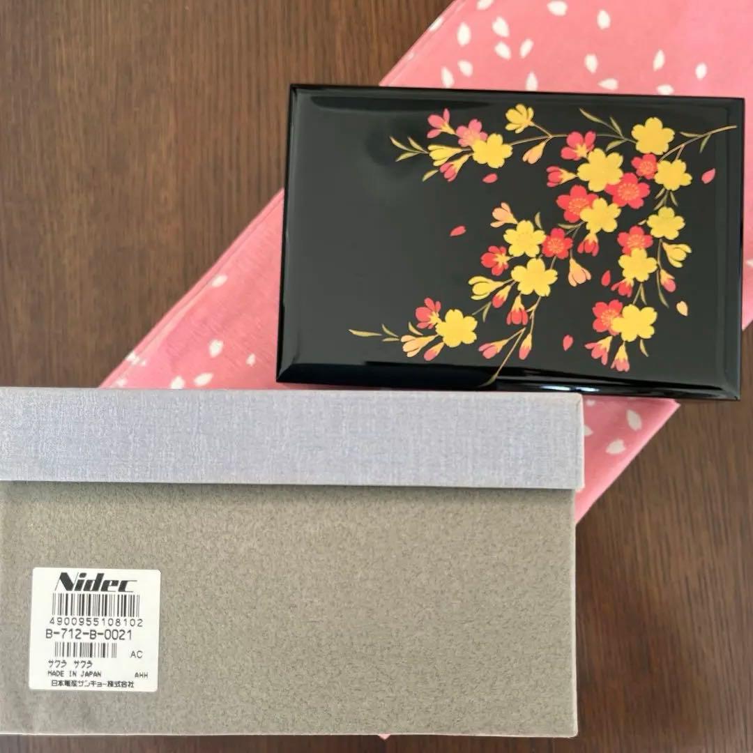 会津塗宝石箱オルゴール 桜 ~さくらさくらニデックインスツルメンツ オルゴール