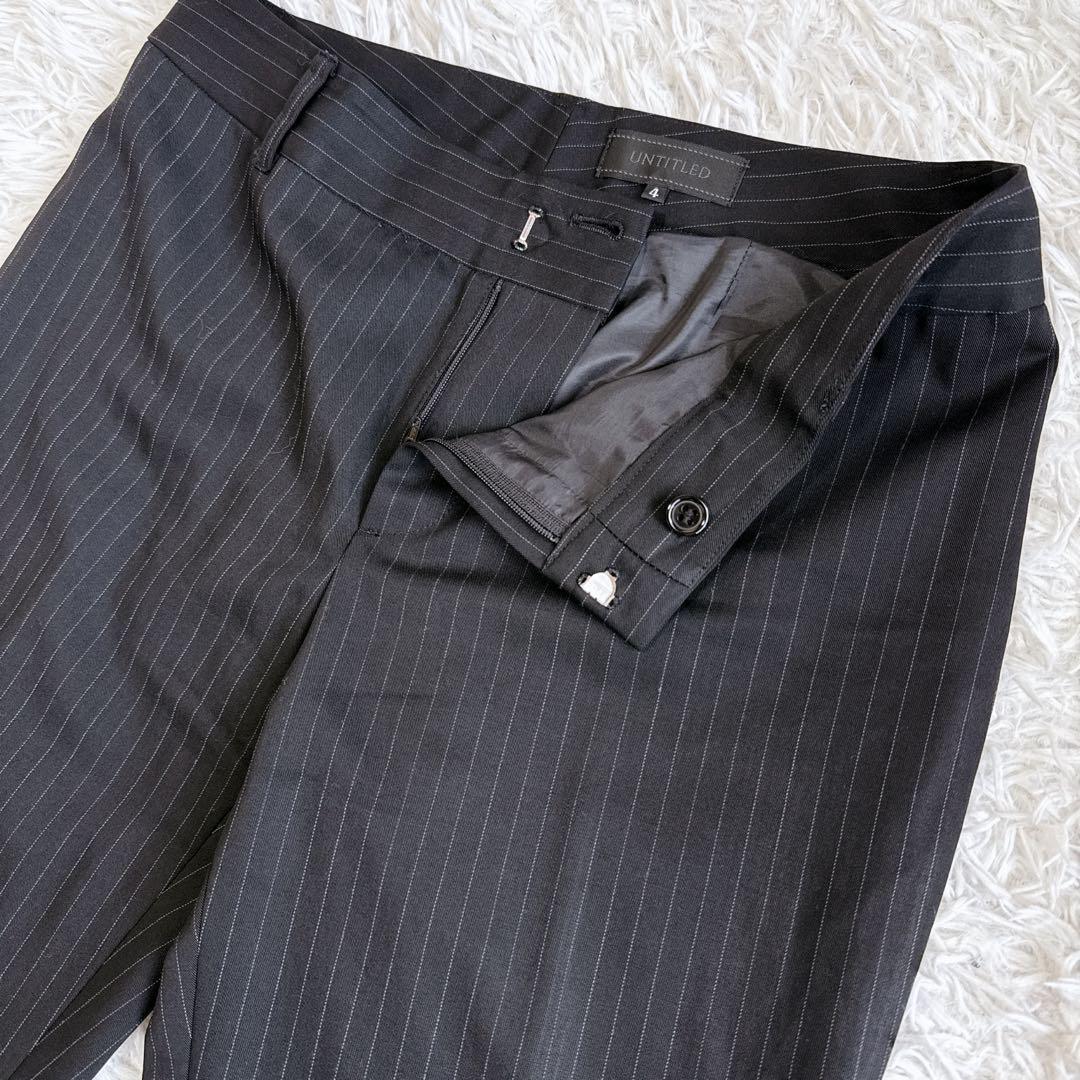 ✨美品✨UNTITLED アンタイトル パンツスーツ ストライプ 大きいサイズ